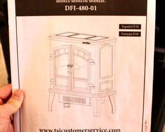 Duraflame Electric fireplace instruction manual