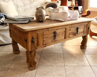 Scandinavian wood coffee table 