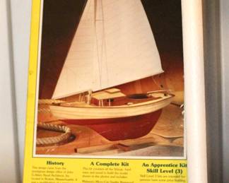 The John Alden Sloop; Wood display model sailboat 