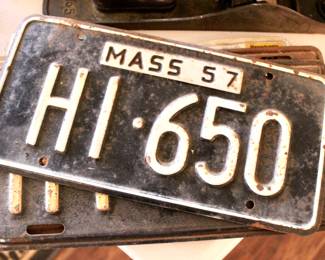 Vintage license plates 