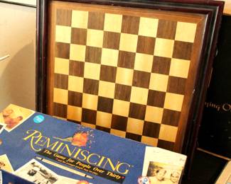 Vintage board games and chess