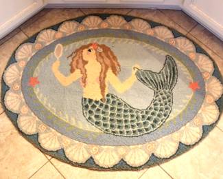 Mermaid bath rug 