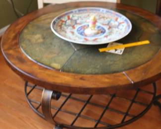 contemporary coffee table and very nice Imari
