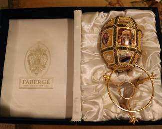 Several Faberge eggs