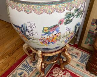 Antique Fish Pot/Stand