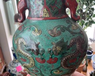  Antique Early 20th Century Chinese Porcelain Vase with Mark