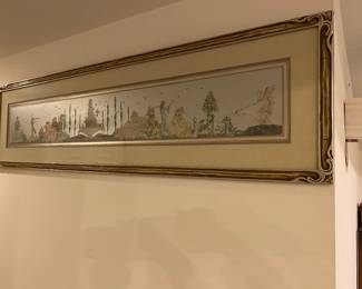 Art Deco Print, Art Deco Framed,  From Hotel in Chicago, Possibly Lexington 