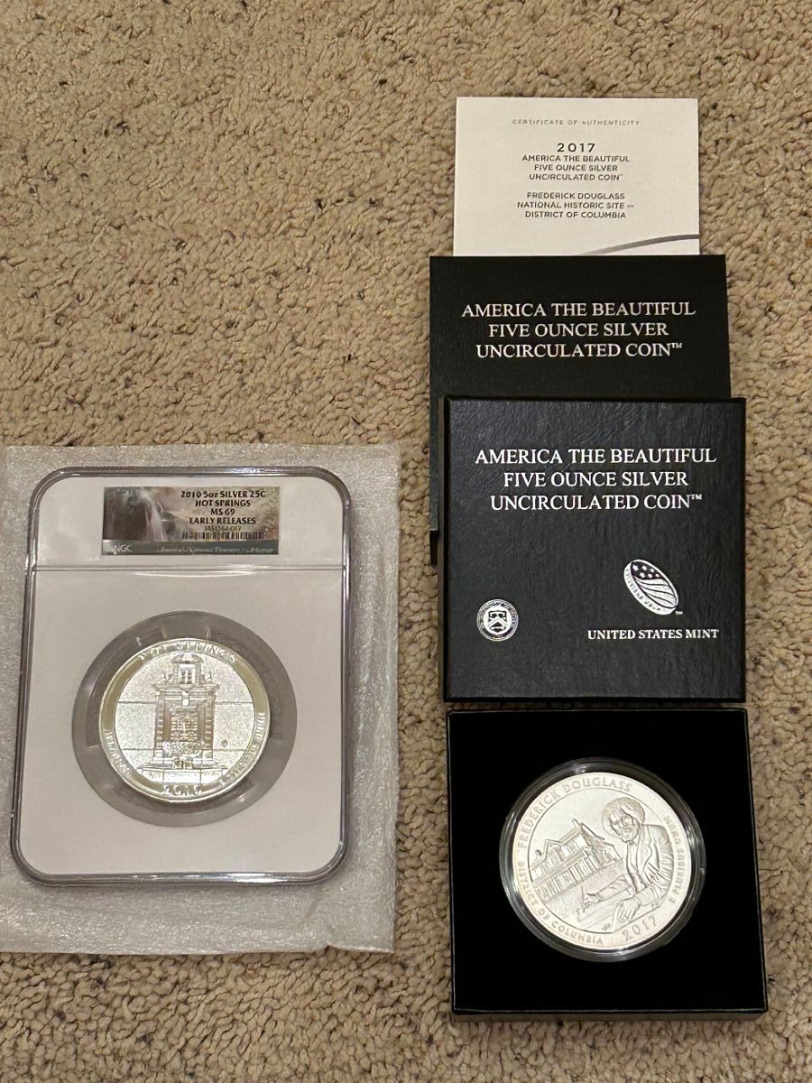Silver coins. 