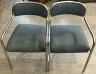 Lot 283 Pair Baker Chrome Chairs