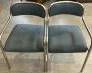 Lot 283 Pair Baker Chrome Chairs