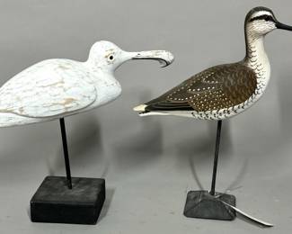 Lot 41 Shorebird wood carved decoys