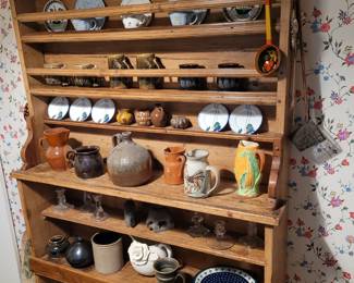 Large vintage pine display cupboard...from Bruce Graney and Company