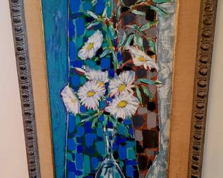 Matias Figares (1937-1967) original oil. Listed French artist