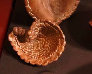 3 brutalist bronze artworks by Loren Tarr, circa 1970's