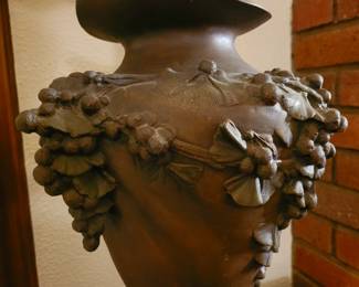 Large signed metal lamp base