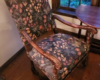 18th century Louis 13th carved arm chair...from Bruce Graney & Co.