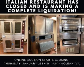 ITALIAN RESTAURANT AUCTION