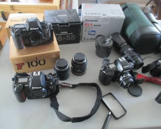 Fantastic Camera Collection from a Rhode Island Photographer Nikon Pentax Fuji