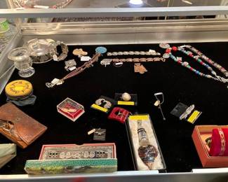 Some of the fine showcase jewelry