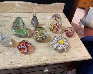 Paperweight collection