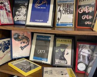 Playbill collection framed