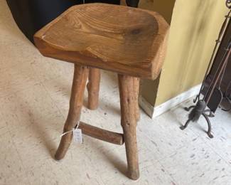 Bum stool, hand carved and comfortable