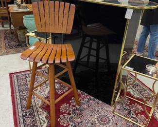 Retro bar, retro tables