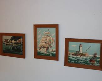 Multiple Paint by Numbers Paintings