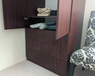 Inv no 115  wardrdobe 2 door, 3 drawers 36x24x72