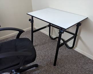 Inv no 125   drafting table and chair  36x24x30