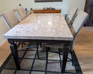 Inv no  001  for marble top table only  64x38x30