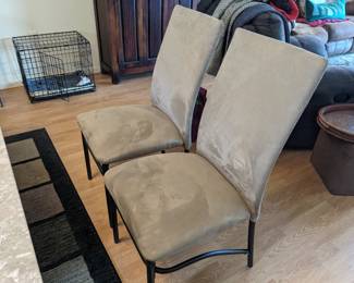 Inv no 002 for 4 microsuede dining chairs only.   