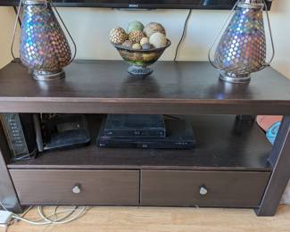 Inv no 111    Tv stand two drawers  48x17.5x23