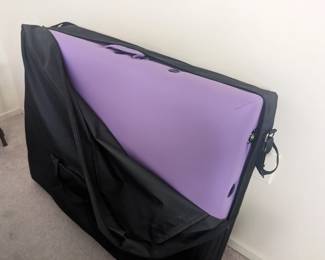 Inv. no 118  Saloniture portable massage table and swivel chair   never used