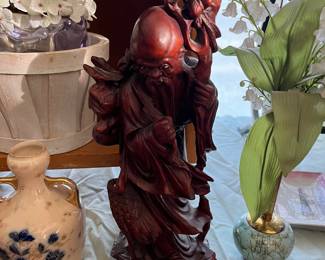 asian wood carving