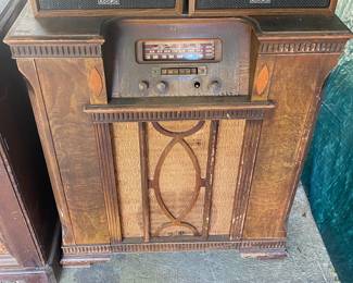 Old Philco Floor Model Radio