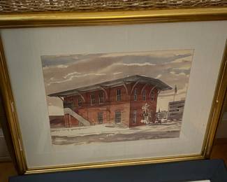 Paul Norton "Springfield" Train Station Print 