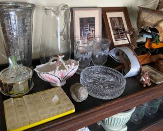 Assorted Glass and Decor