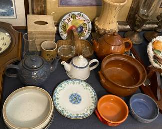 Assorted Pottery and Glass