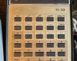 Vintage TI-30 Calculator