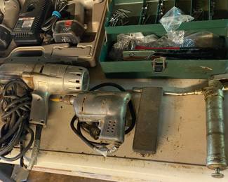 Assorted Power Tools/Grease Guns