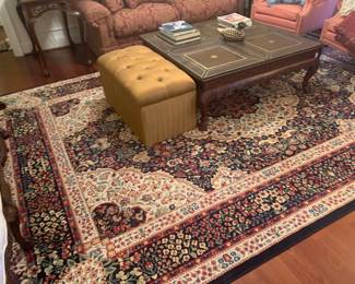 Maitland-Smith Leather Top Coffee Table