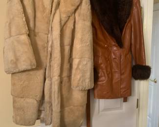 Vintage Fur and Leather Jackets