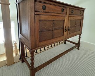 English Tudor Style Sideboard