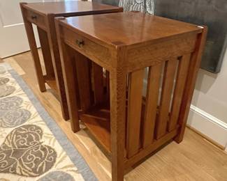 Pair of Mission-Style Side Tables