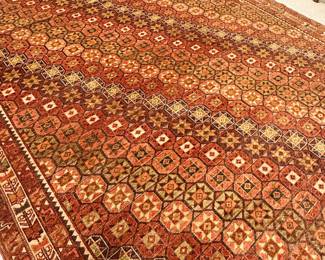 8' x 10' Rust and Orange Area Rug