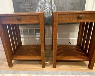 Pair of Mission-Style Side Tables