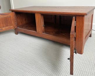 Mission Style Double Sided Coffee Table