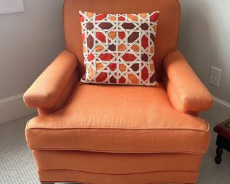 Orange Low Profile Armchair