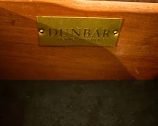 Dunbar Walnut Buffet with Black Top